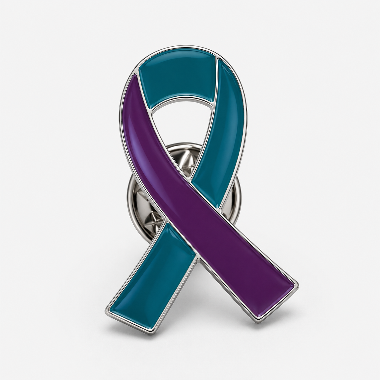 HP4 â€” Dual Awareness Ribbon Hat Pin, Twizted Treasure hat pin by Tonya