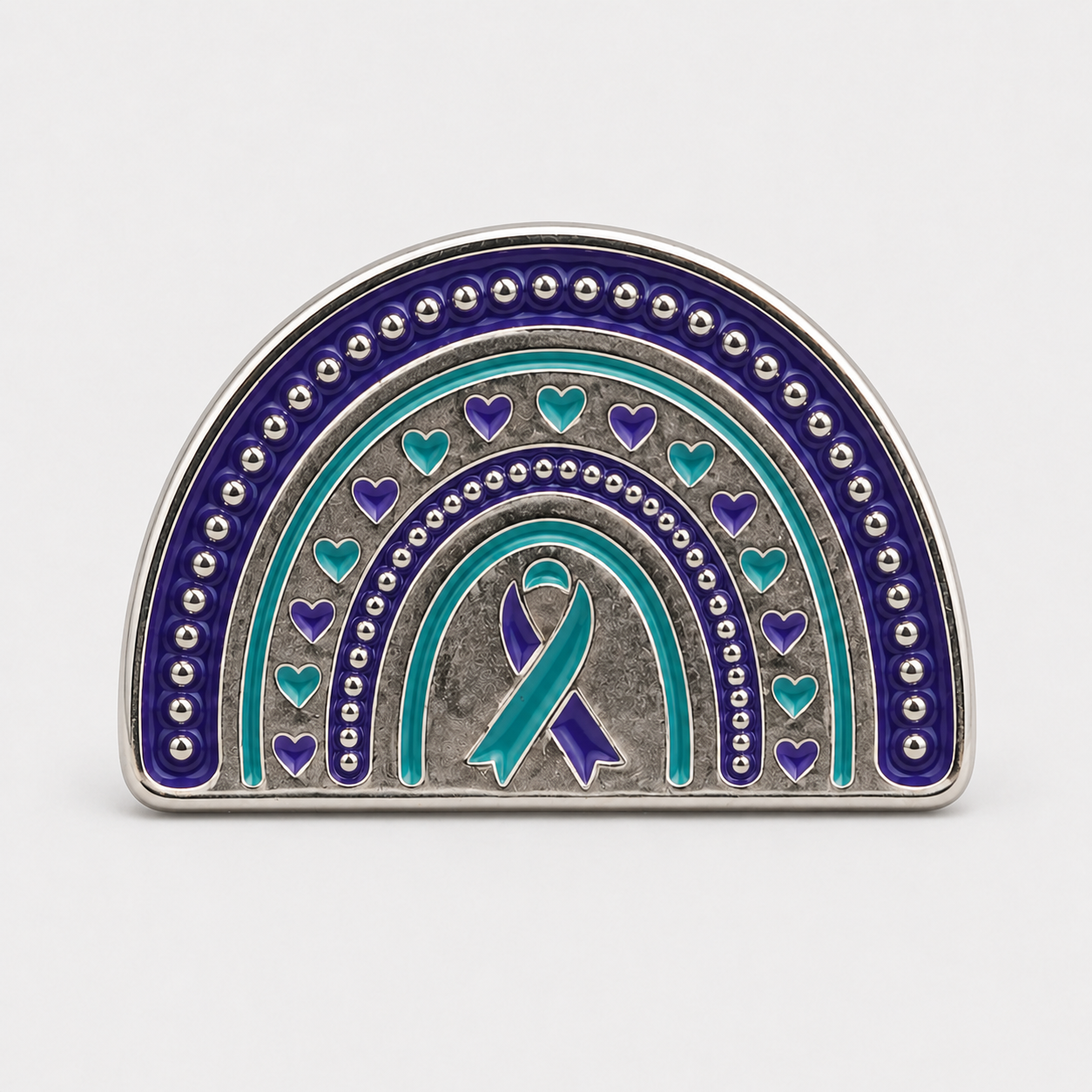HP6 â€” Rainbow of Hope Hat Pin, Twizted Treasure hat pin by Tonya