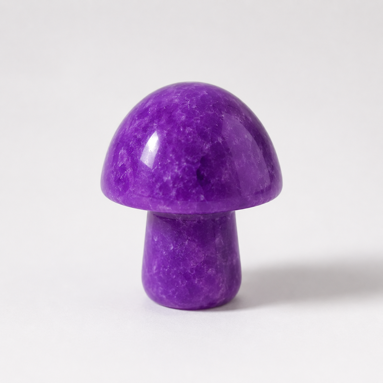 MP â€” Purple Stone Mushroom, Twizted Treasure polished stone mushroom