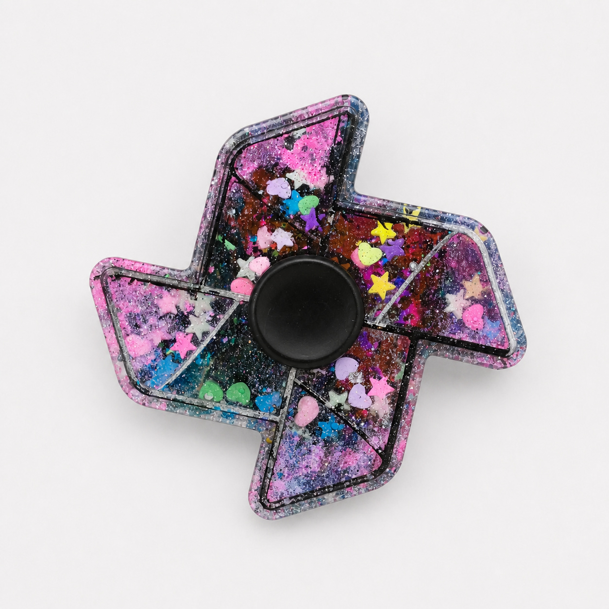 Twizted Pink Skull & Flower Fidget Spinner
