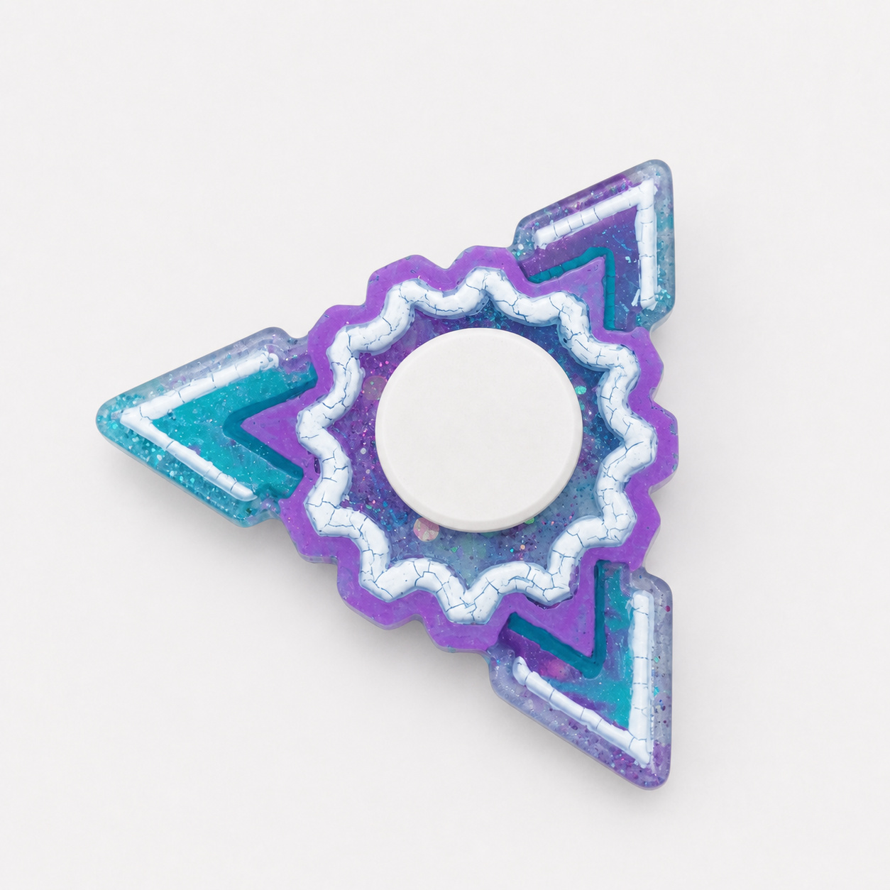 Twizted Teal & Purple Starburst Fidget Spinner